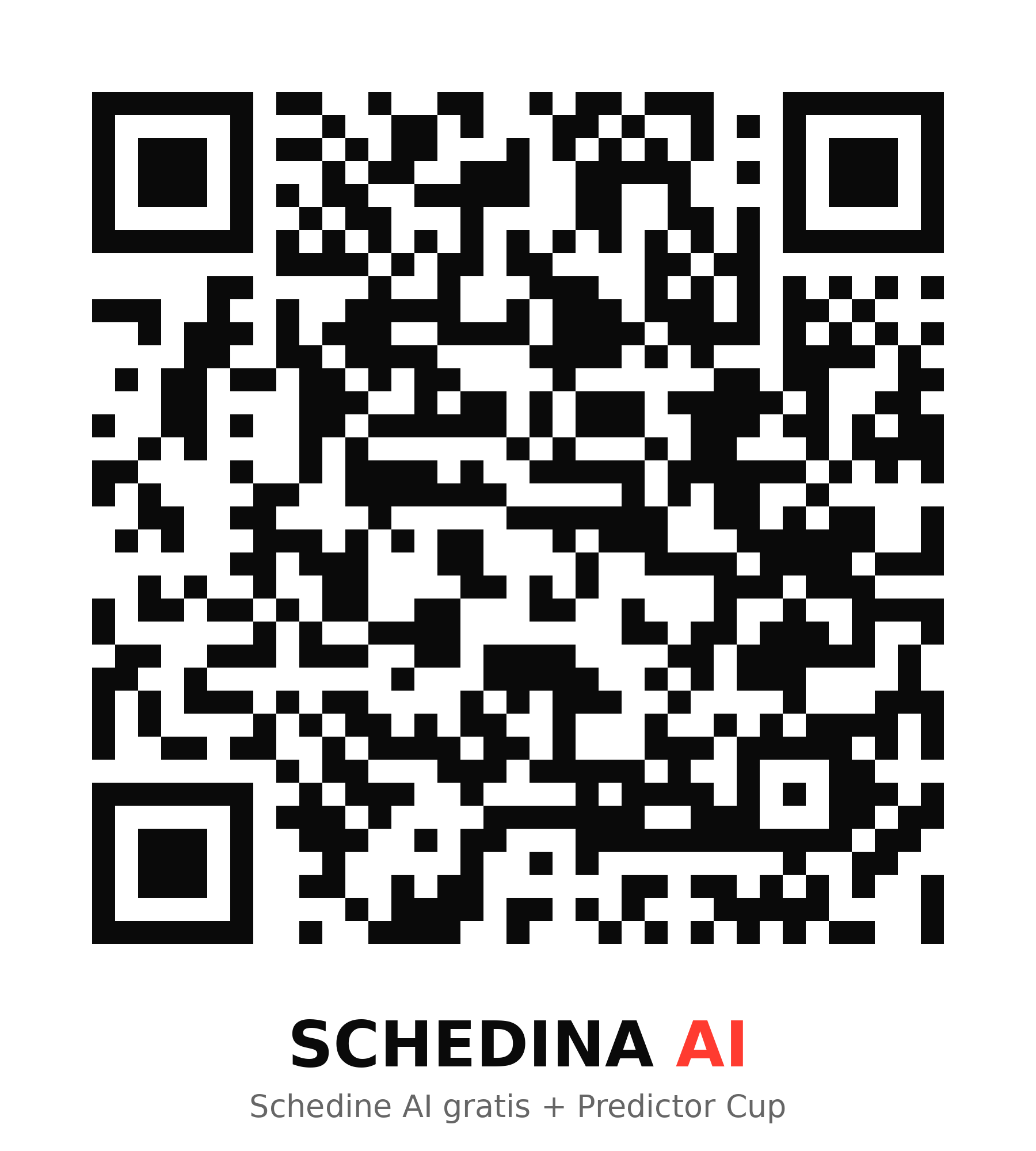 QR code Schedina AI